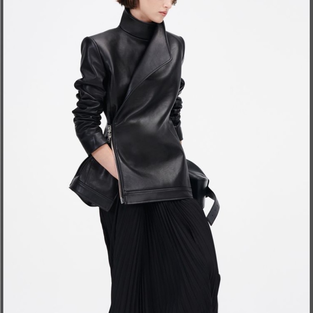 The Lottie double breasted leather jacket